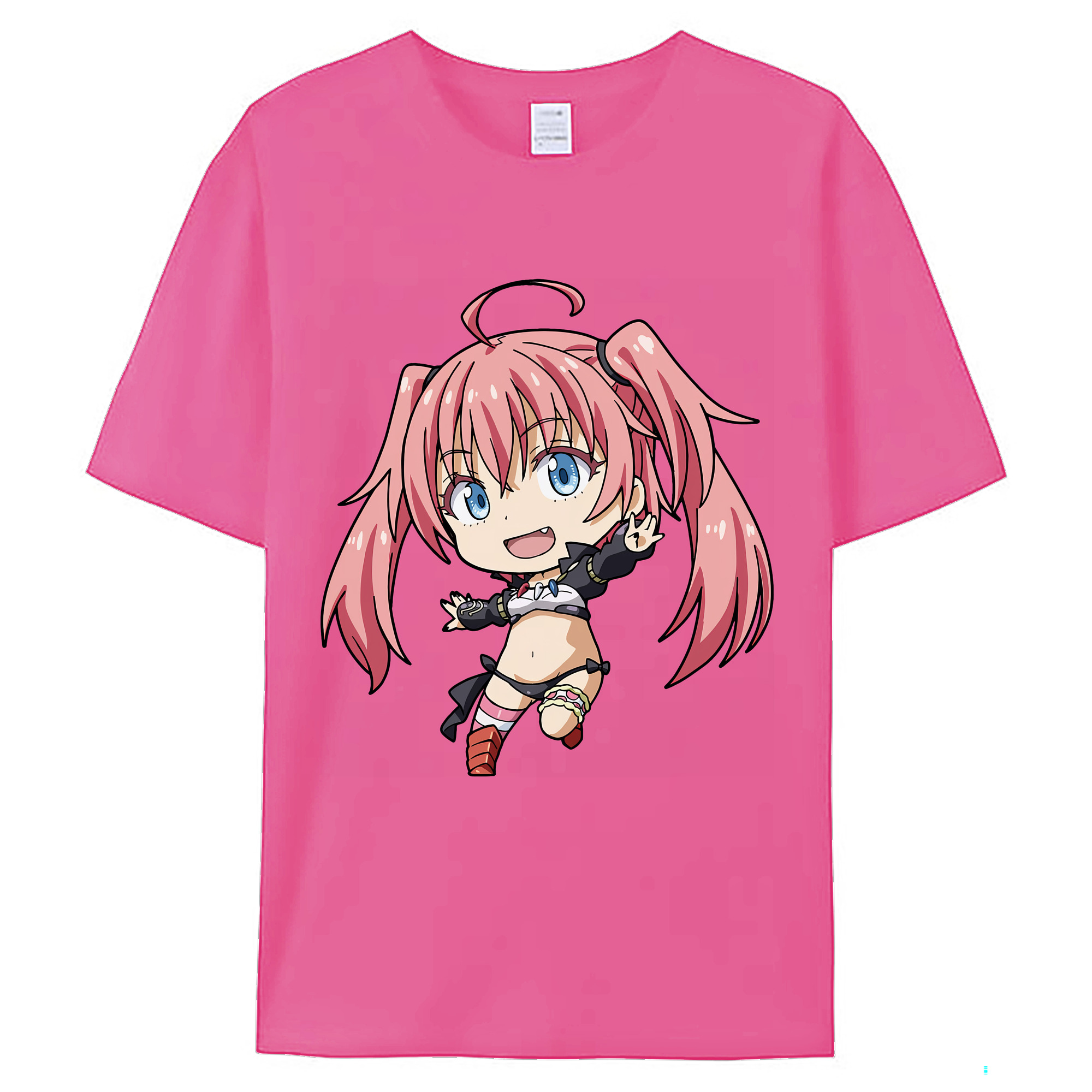（画像用） 転スラ Regarding Reincarnated to Slime レディースカジュアルプリントTシャツ（綿100％）